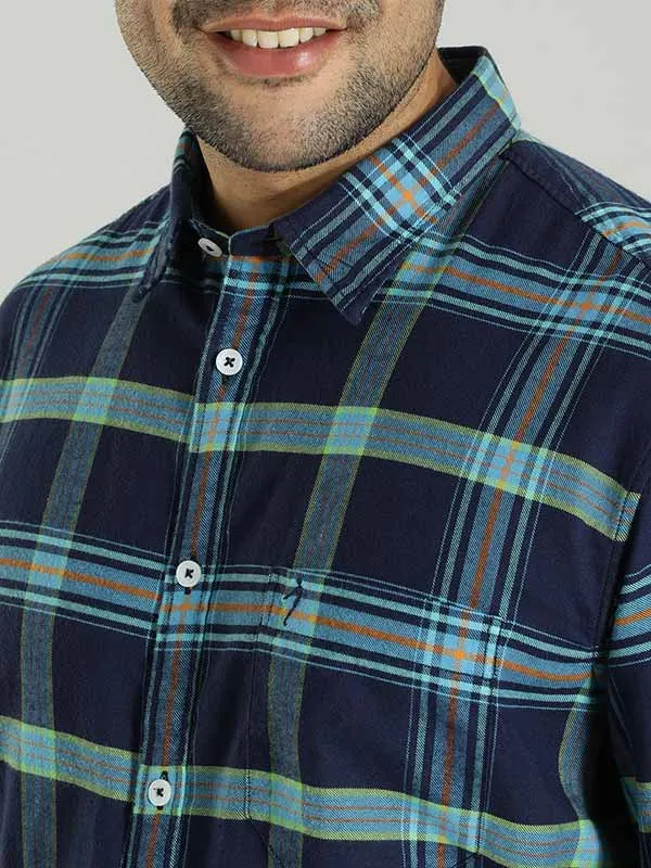 Men Checked Full Sleeve Cotton Shirt