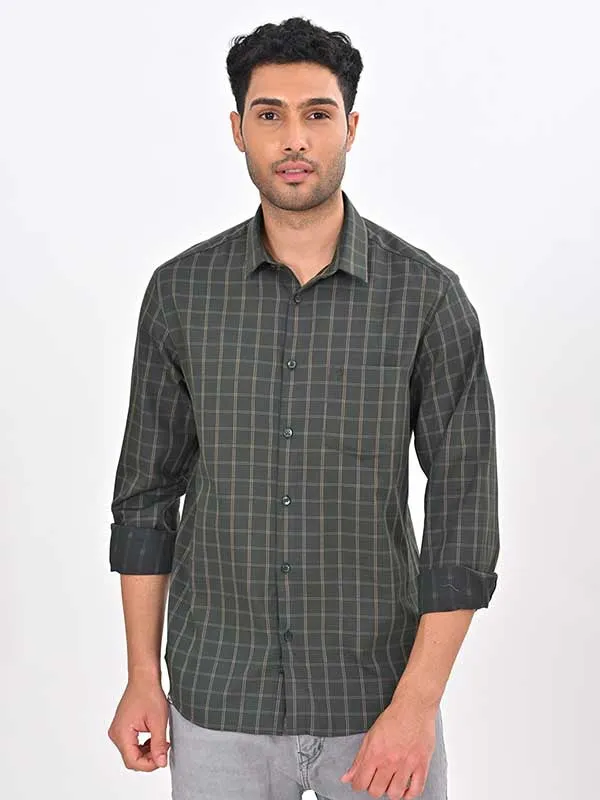 Men Checked Full Sleeve Cotton Shirt