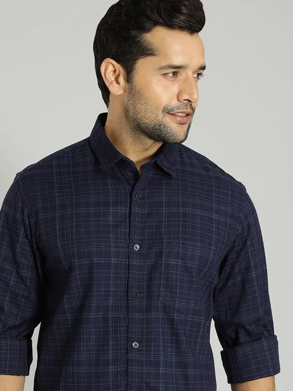 Men Checked Full Sleeve Cotton Shirt