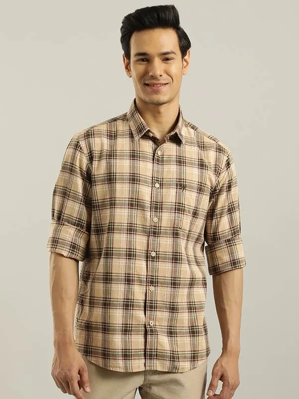 Men Checked Full Sleeve Cotton Shirt