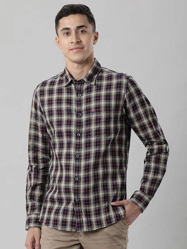 Men Checked Full Sleeve Cotton Shirt