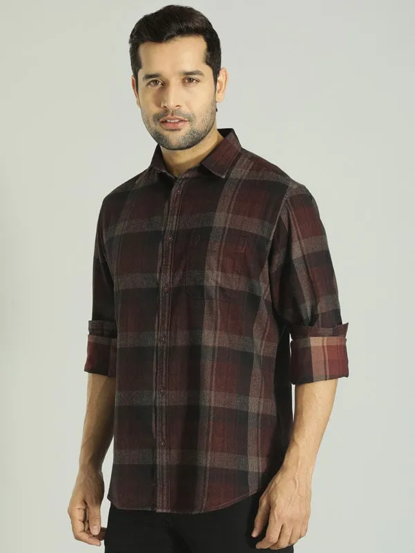 Men Checked Full Sleeve Cotton Shirt