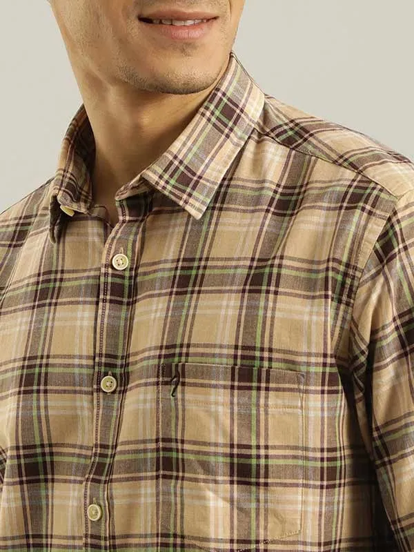 Men Checked Full Sleeve Cotton Shirt