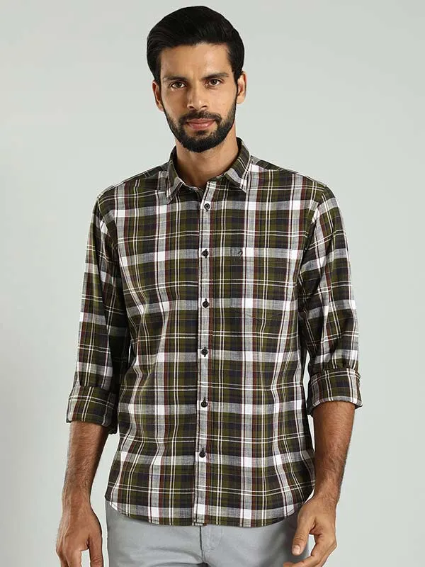 Men Checked Full Sleeve Cotton Shirt