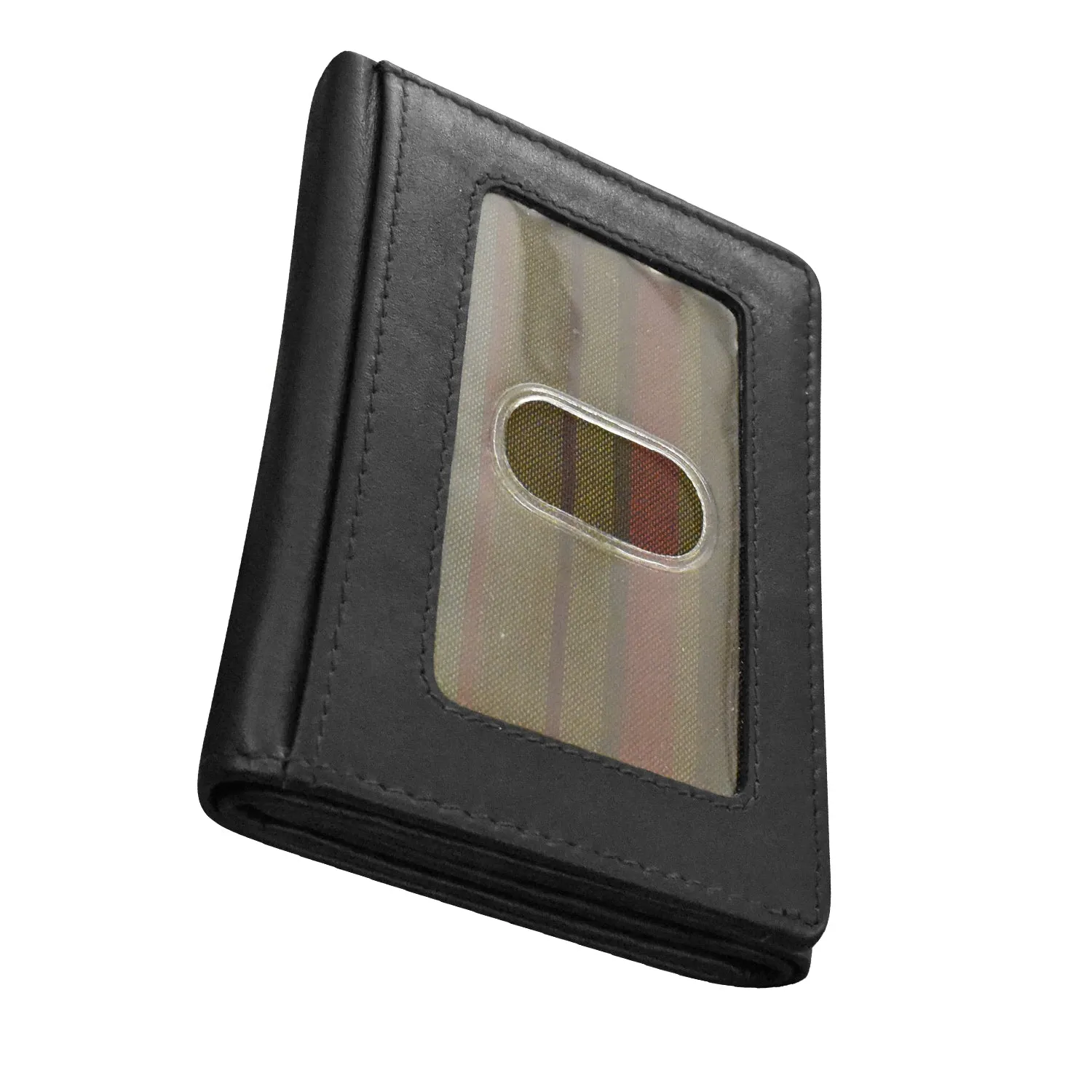 Men's Trifold Wallet with Back I.D.