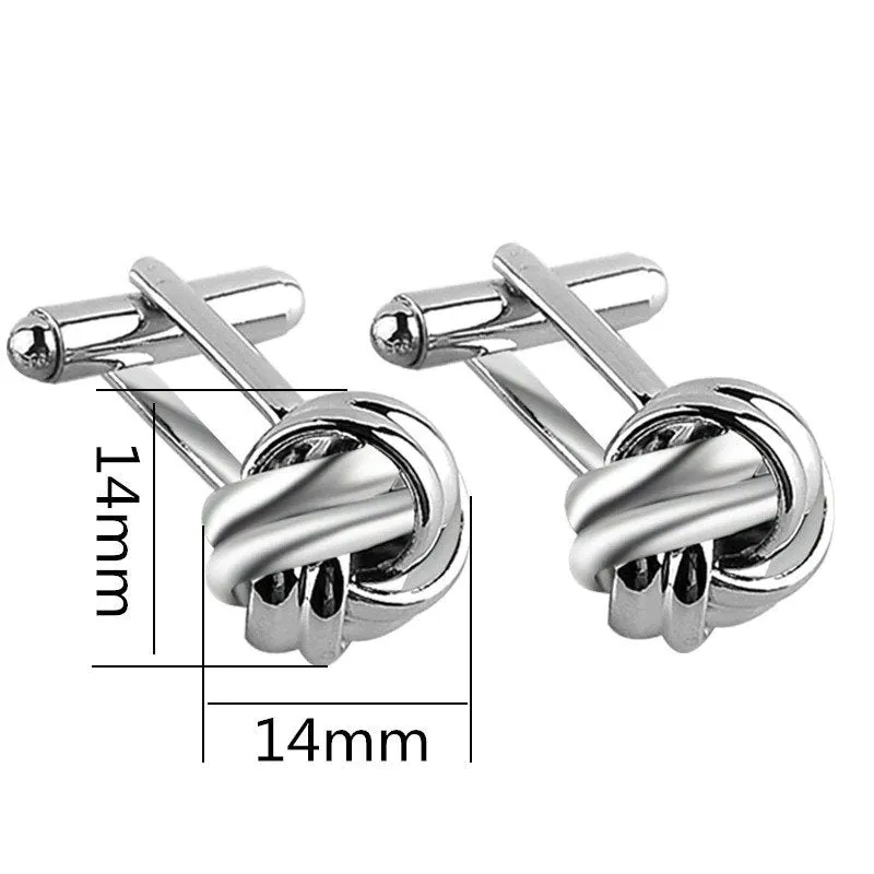 Metal Knot Cufflinks