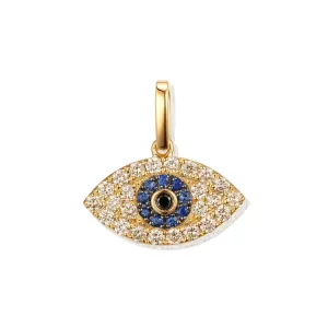 Orchid Gems Evil Eye Diamond Pendant