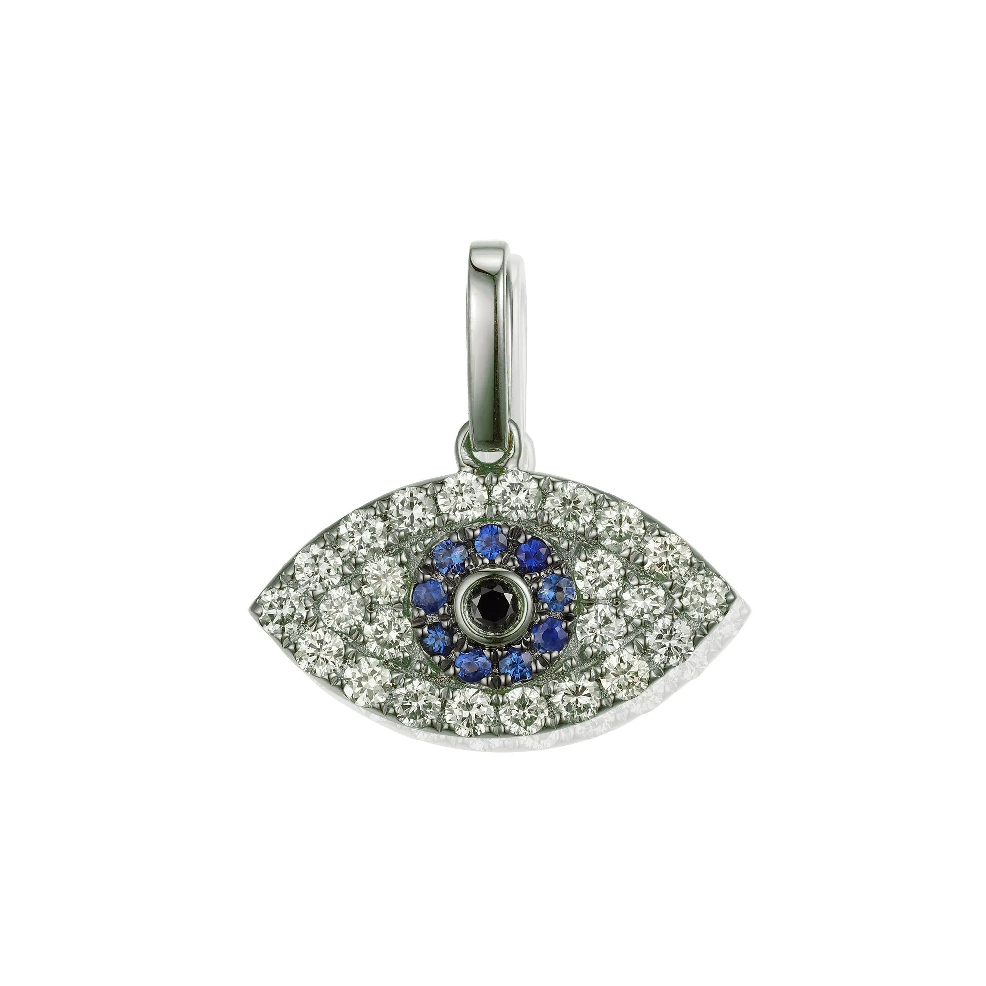 Orchid Gems Evil Eye Diamond Pendant