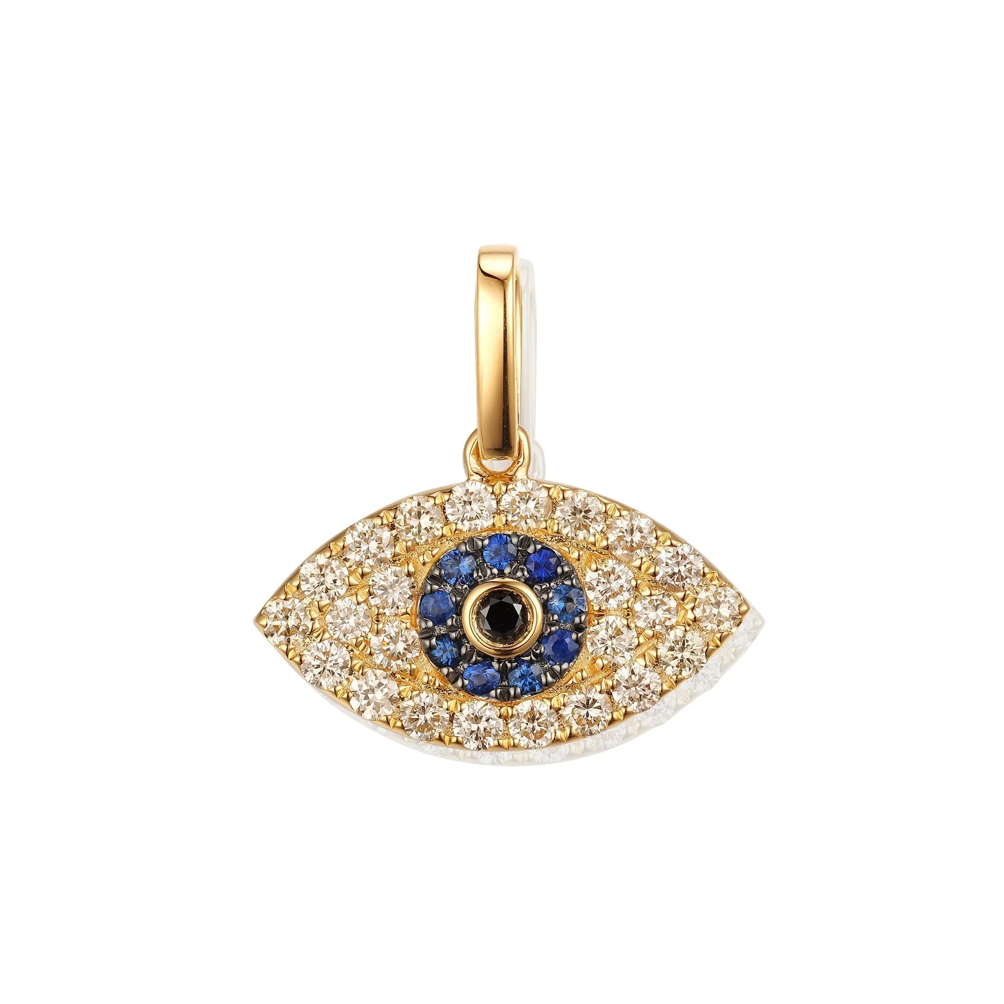 Orchid Gems Evil Eye Diamond Pendant