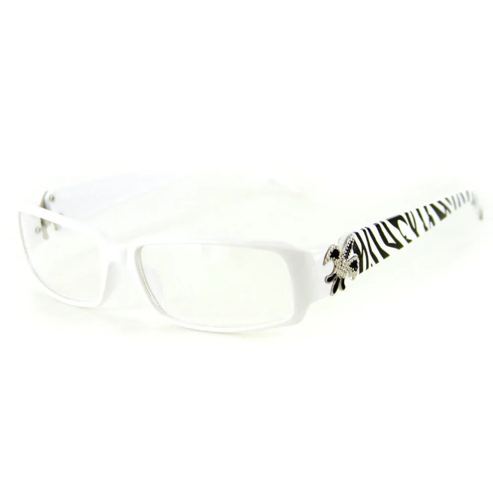 "Cabaret" Clear Lens Fashion Glasses with No Maginification & 100% UV Protection