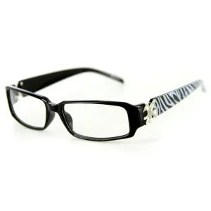 "Cabaret" Clear Lens Fashion Glasses with No Maginification & 100% UV Protection