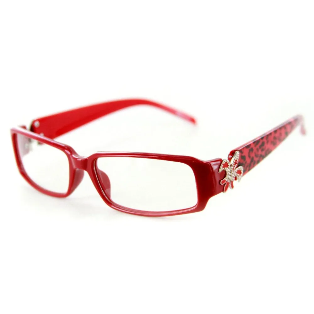 "Cabaret" Clear Lens Fashion Glasses with No Maginification & 100% UV Protection