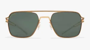 RIKU-Gold / Black / Polarized Green 15