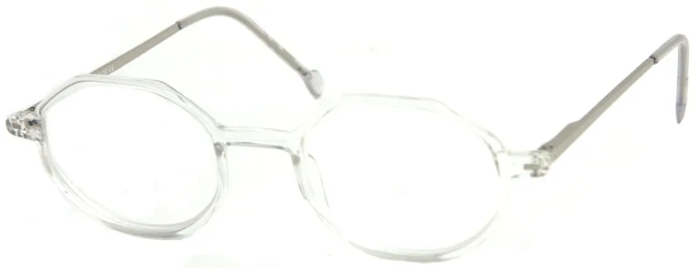 ST1904R - Wholesale Octogon Style Unisex Metal Reading Glasses