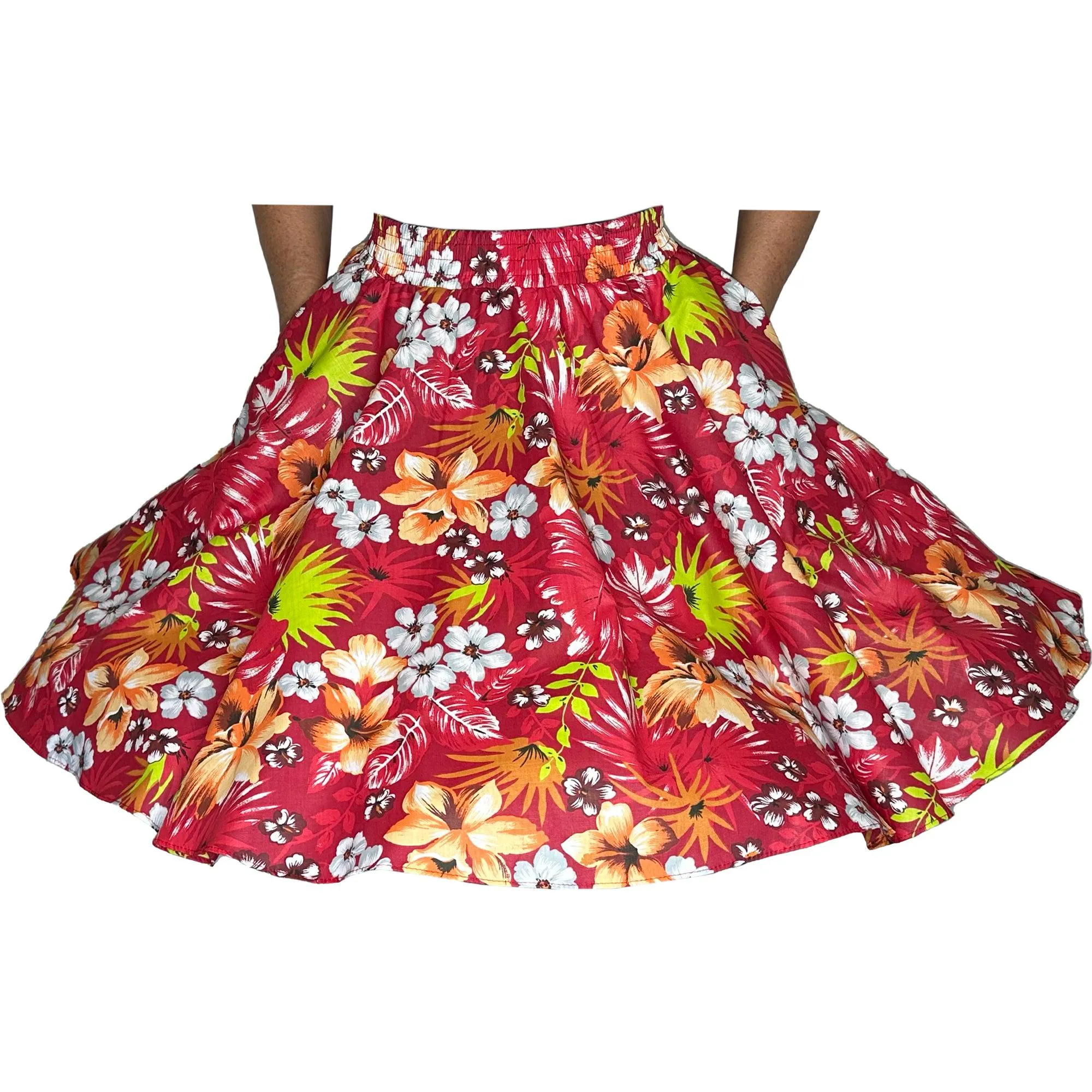 Tropical Hawaiian Square Dance Skirt