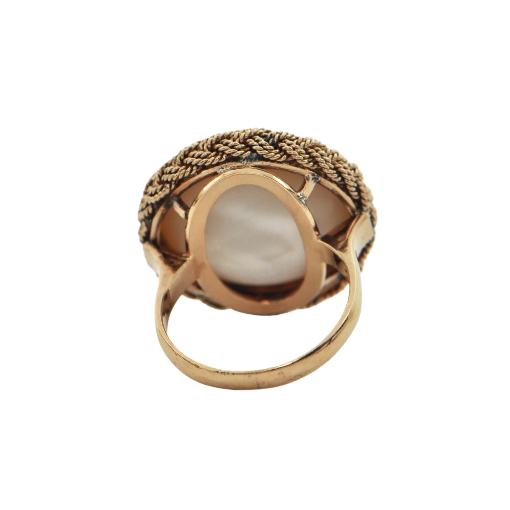 Vintage 14K Yellow Gold and Mabe Pearl Ring