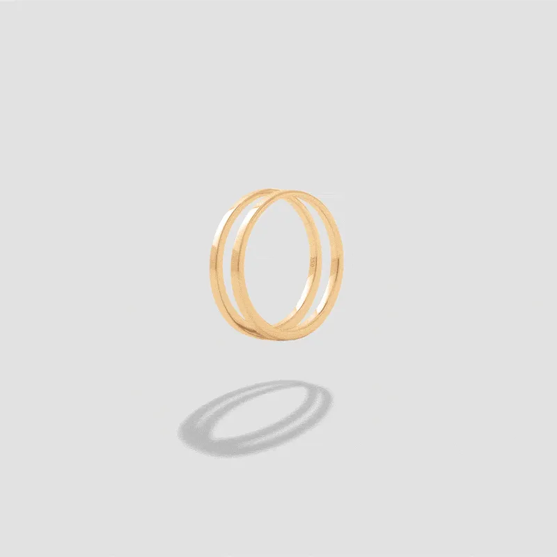 We Ring | Yellow & White Gold Matt