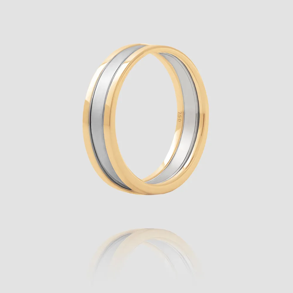 We Ring | Yellow & White Gold Matt